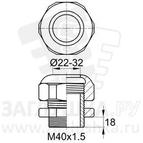 PC/M40x1.5L/22-32