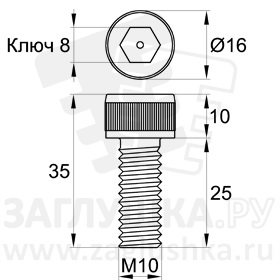 DIN912-M10x25